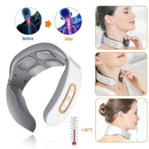 Masajeador Cuello Cervical, Masajeador Eléctrico Portátil con Terapia Calor